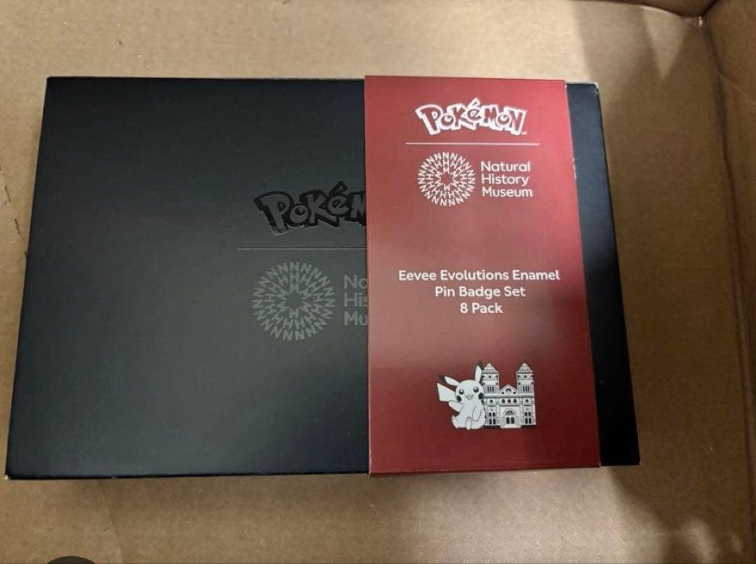 ポケモン　ロンドン自然史博物館　ピンバッジセット