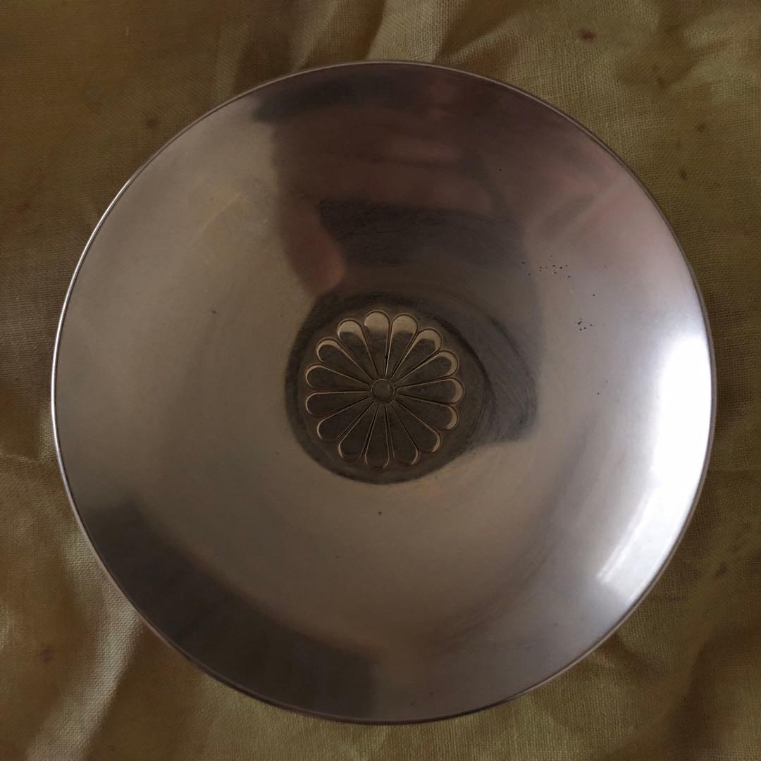 【希少　レア物】復帰記念金盃　沖縄祖国復帰記念金杯　木箱入り