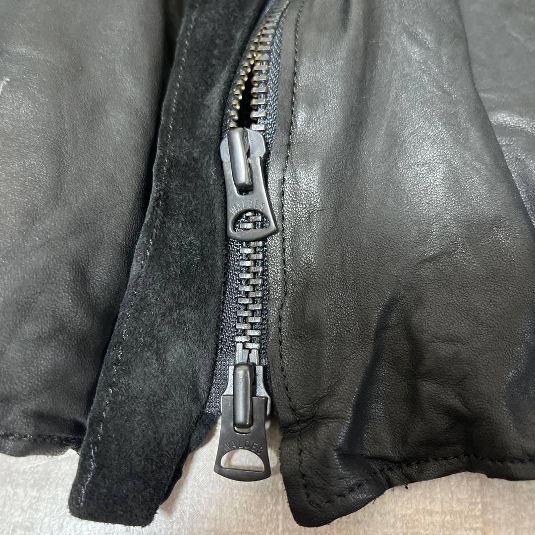 【定価約10万 未使用級】sisii ウォッシャブル レザー シングルライダース