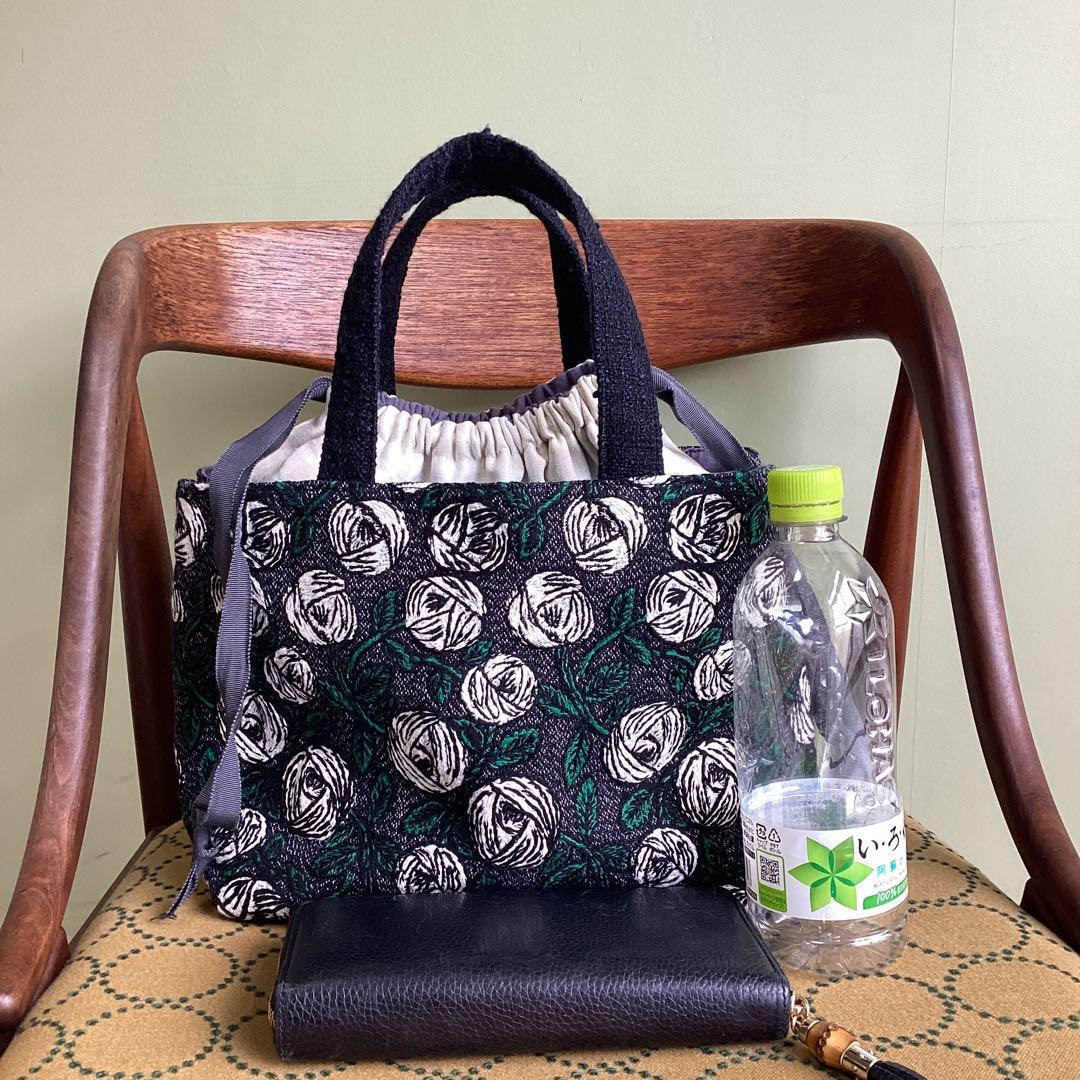 専用です！ミナペルホネンrosy navyあおり巾着トートバッグハンドメイド