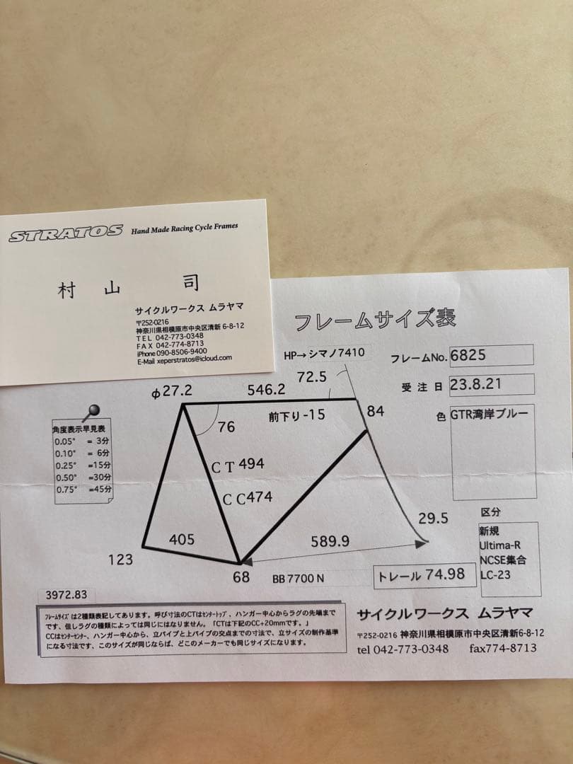 STRATOS ピスト・シングルスピードフレーム