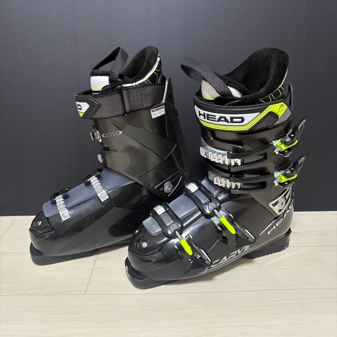 【良品】HEADヘッド CARVE スキーブーツ 黒ブラック26.0〜26.5