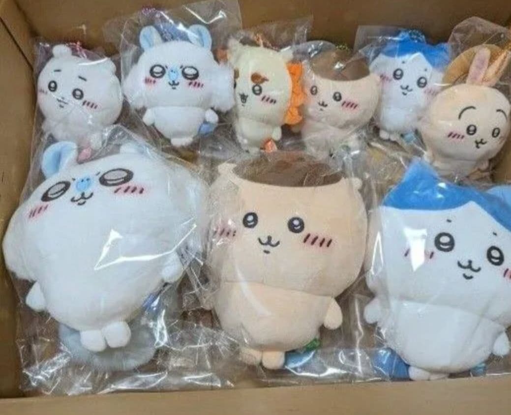 ちいかわもちっとぬいぐるみSもちっとぷちミニマスコットちいかわハチワレうさぎ9点