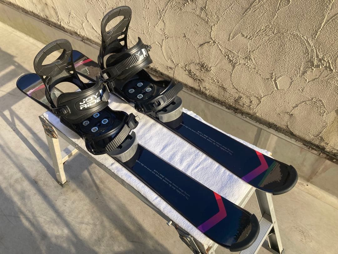 【美品】ショートスキー(ファン) スノーボードブーツ用　JOYRIDE 黒