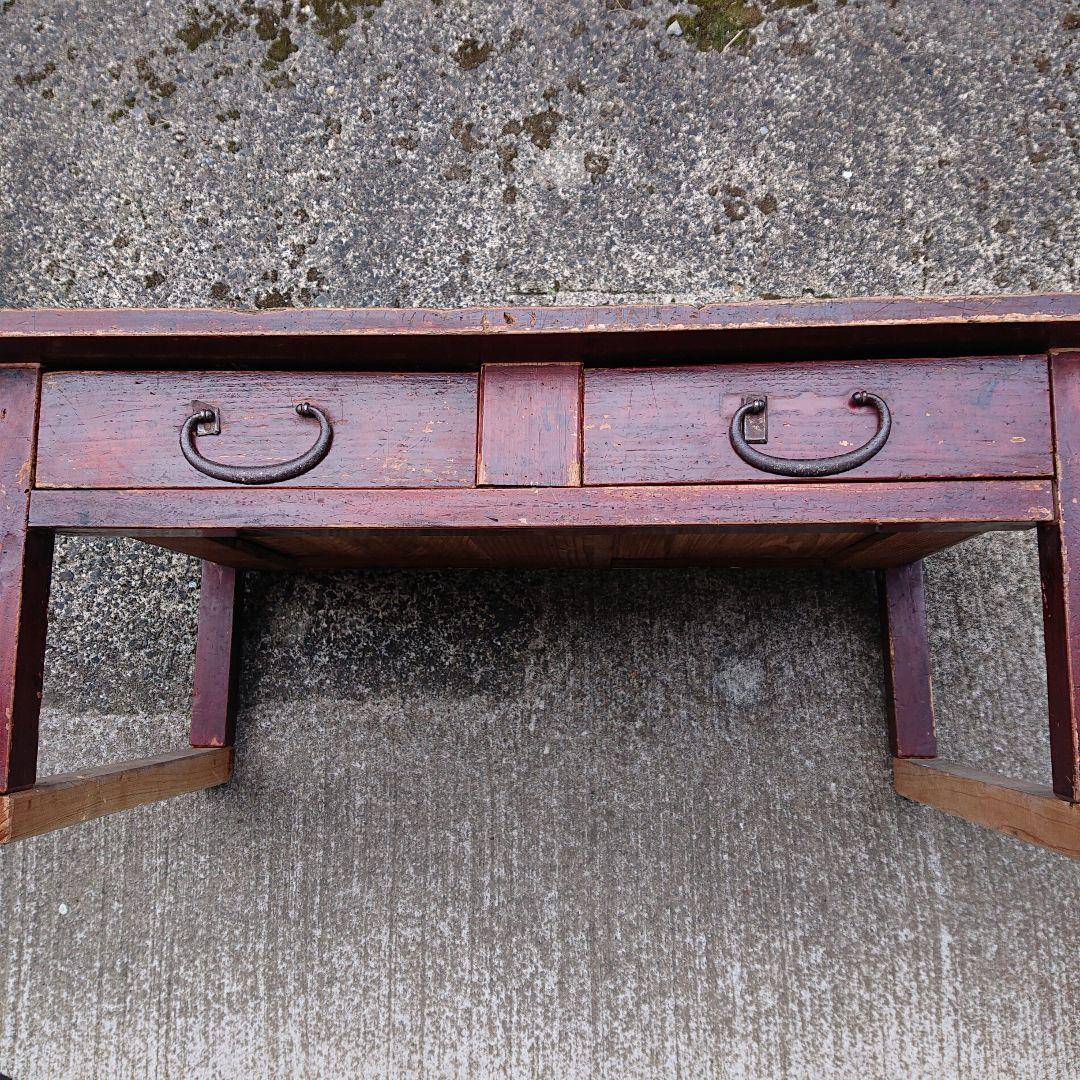 アンティーク レトロ 木製文机 古民家 大正 昭和