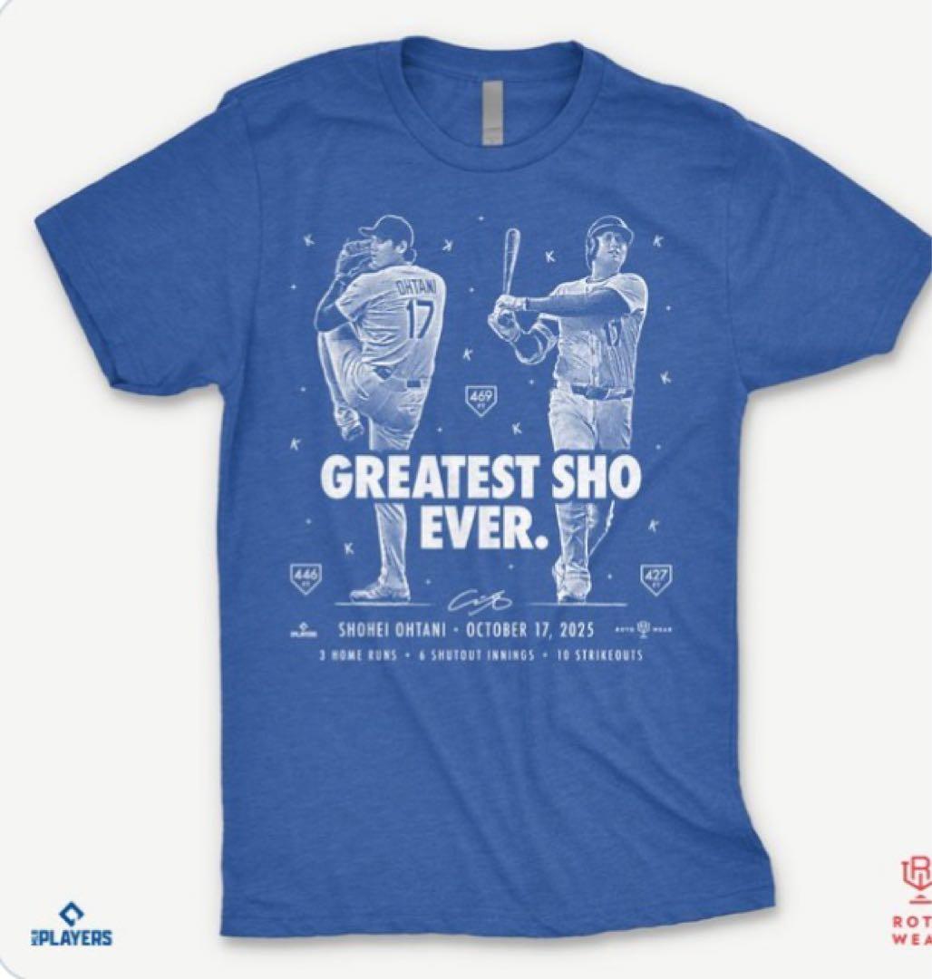 大谷翔平　GREATEST SHO Tシャツ XL 新品