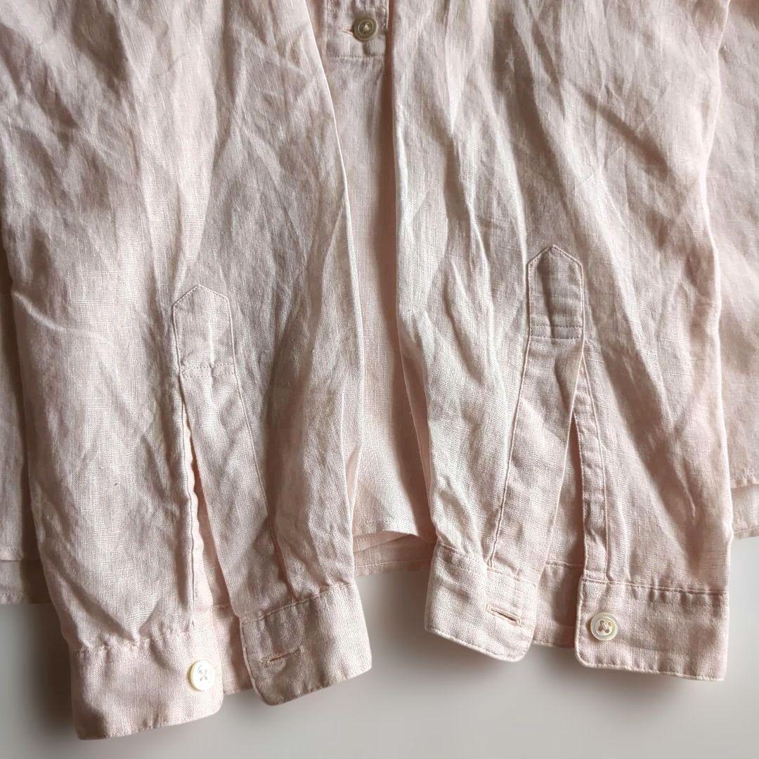 希少デザイン★マーガレットハウエル 長袖シャツ リネン100% バンドカラー M