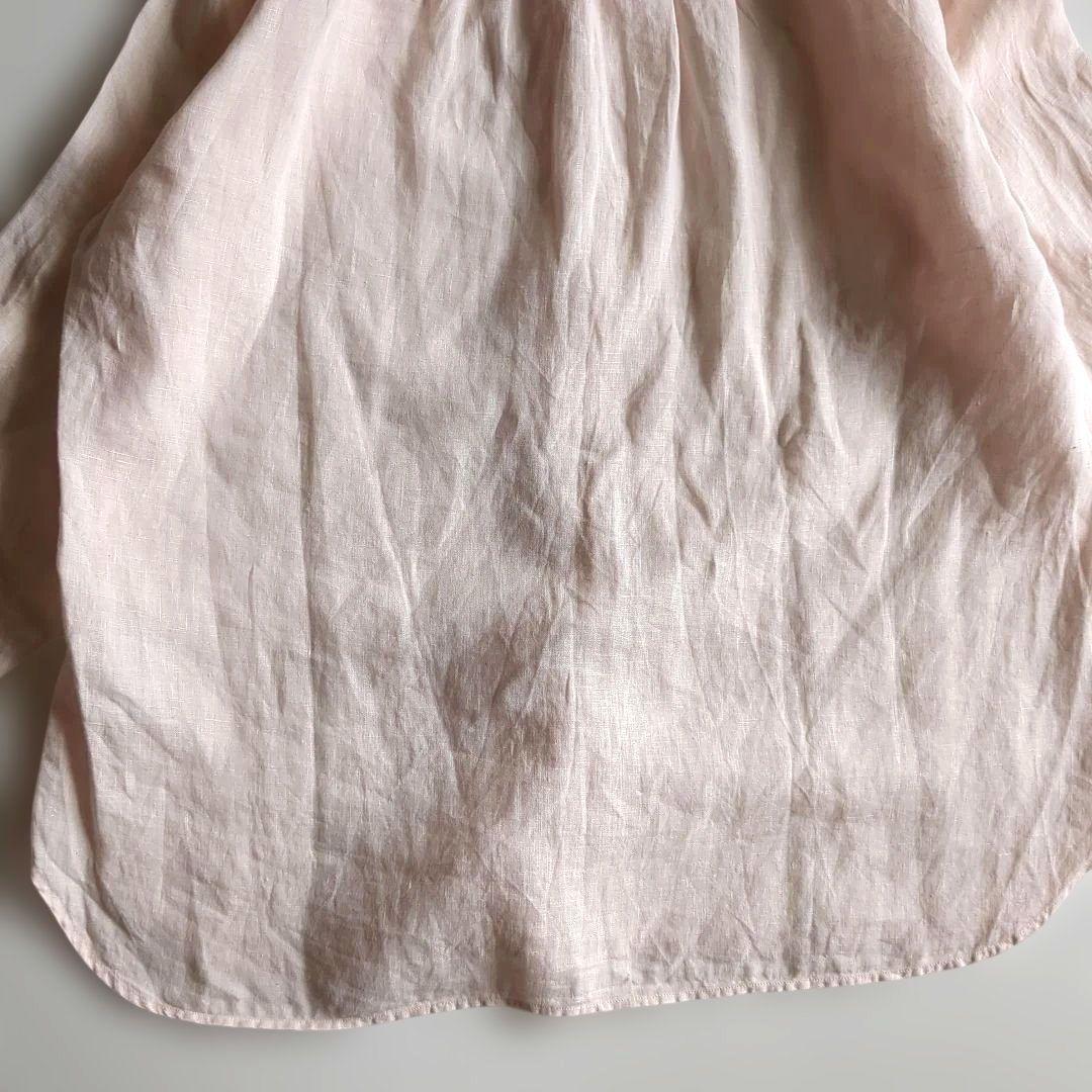 希少デザイン★マーガレットハウエル 長袖シャツ リネン100% バンドカラー M