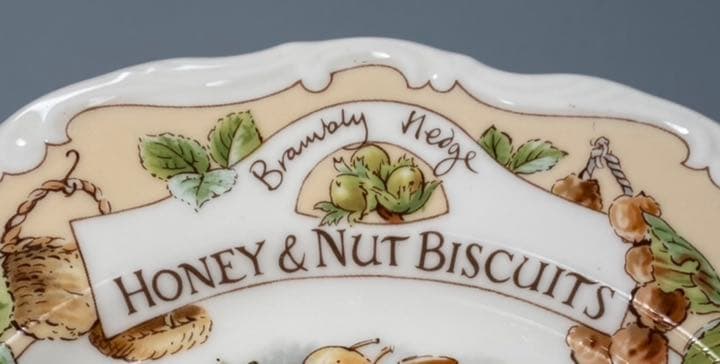 微スレ ブランブリーヘッジ レシピプレート③ハニーアンドナッツビスケット 未使用