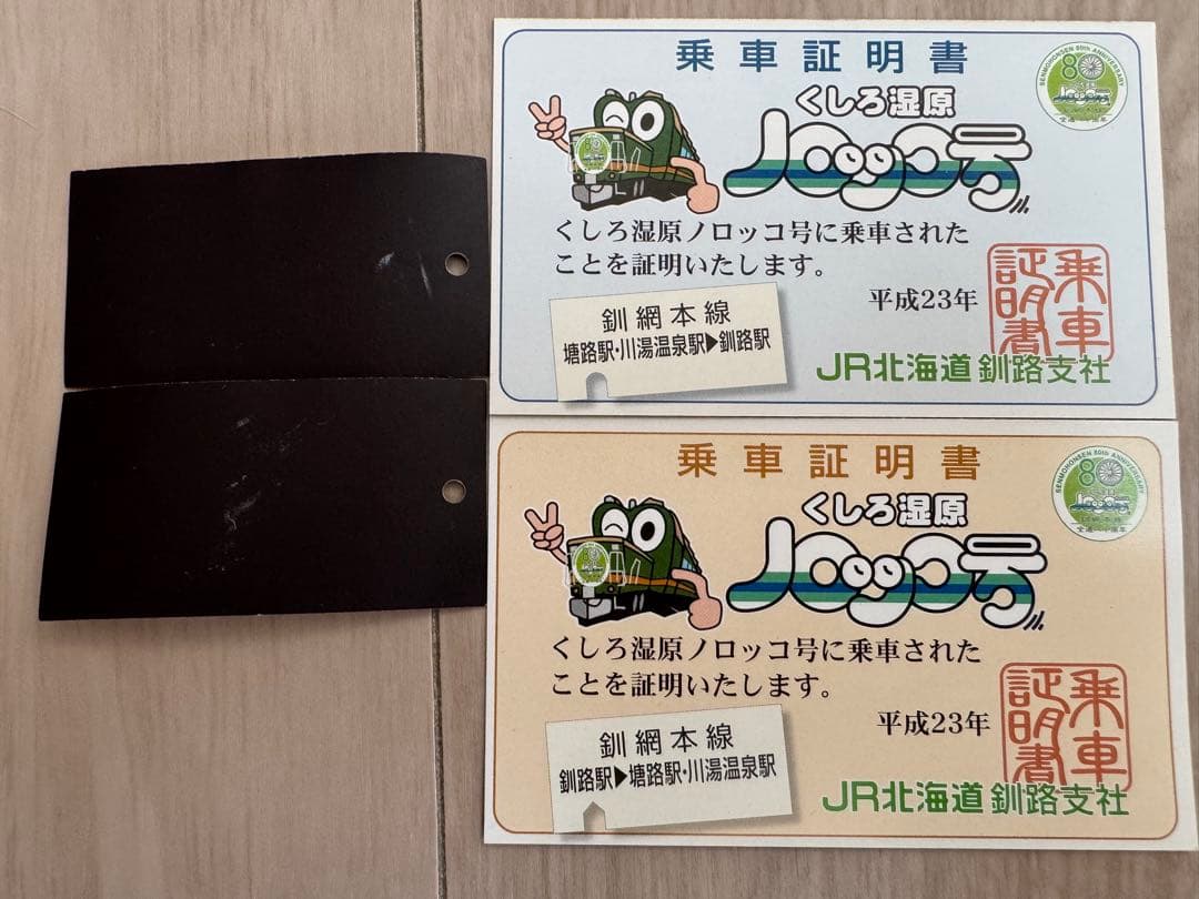 釧網本線 80周年記念 ロゴプレート　ノロッコ号　サボ　チョロQ ピンバッジ