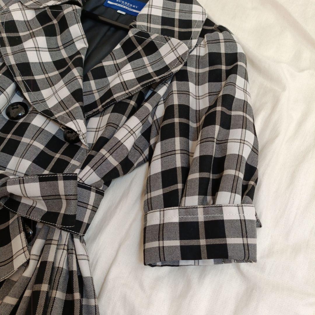 美品BURBERRY BLUE LABEL 刺繍ロゴワンピース　Aライン