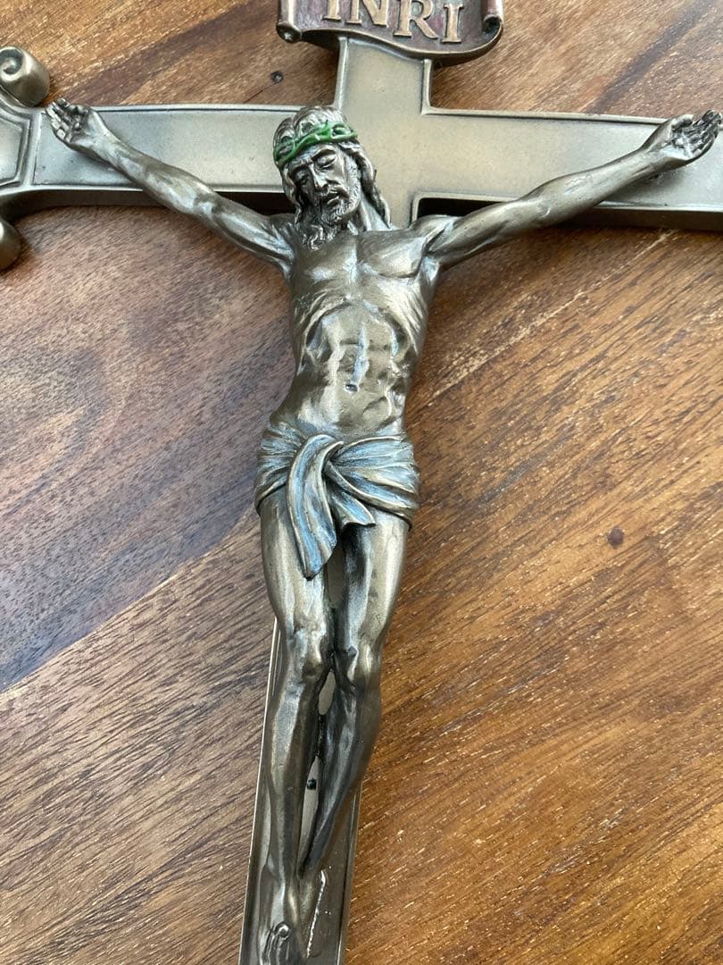 希少　イエスキリスト　十字架オブジェ　壁掛け　インテリア　教会　アンティーク