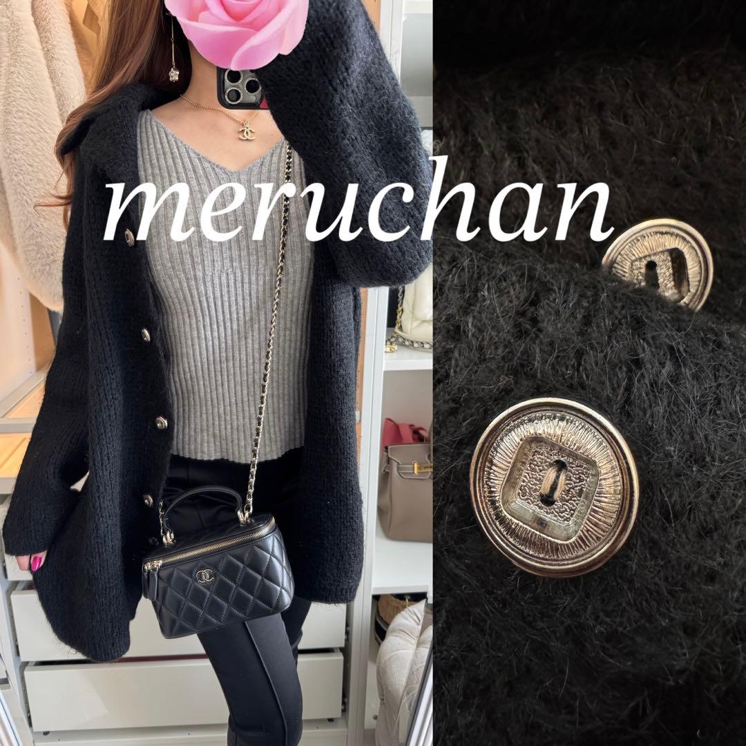 【美品】NON きれいめ♡厚手 襟付きニットカーディガン ニットジャケット