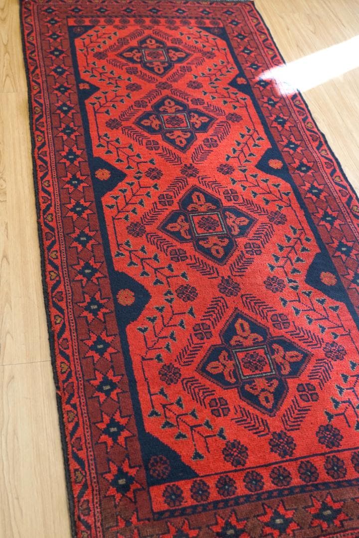 Halo 194×83cm 手織り絨毯 カールモハメディ ランナー