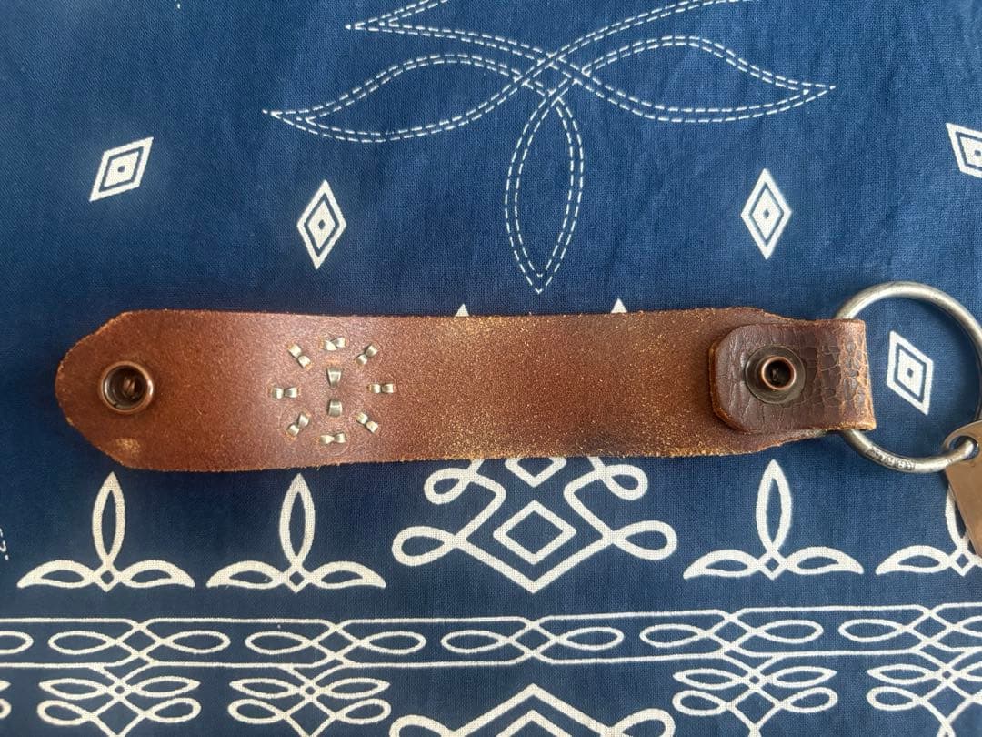 RRL レザー キーリング スタッズ キーホルダー ベルト