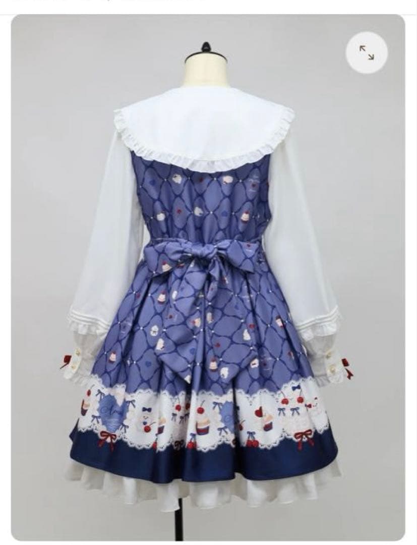 画像確認【Amavel Sweet Whip プリントワンピース】