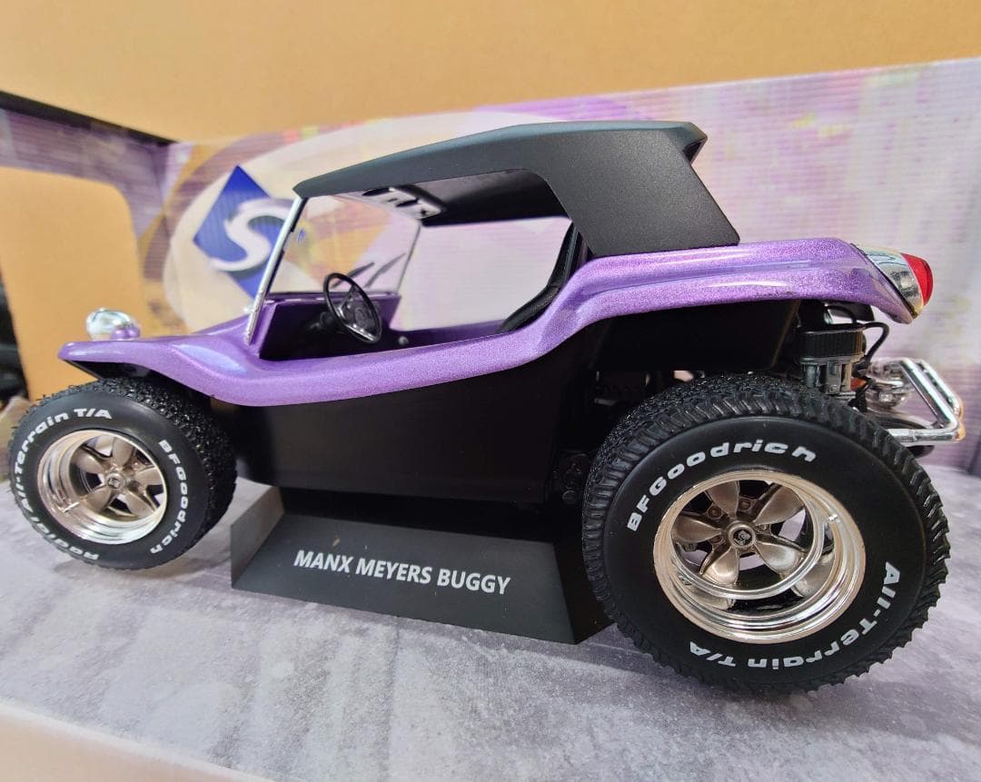 1/18 メイヤーズ マンクス バギー ソフトルーフ パープル ソリド製ミニカー