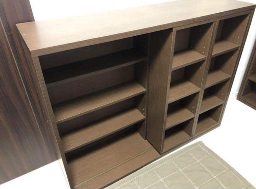 ダブルスライド収納本棚(送料込み)