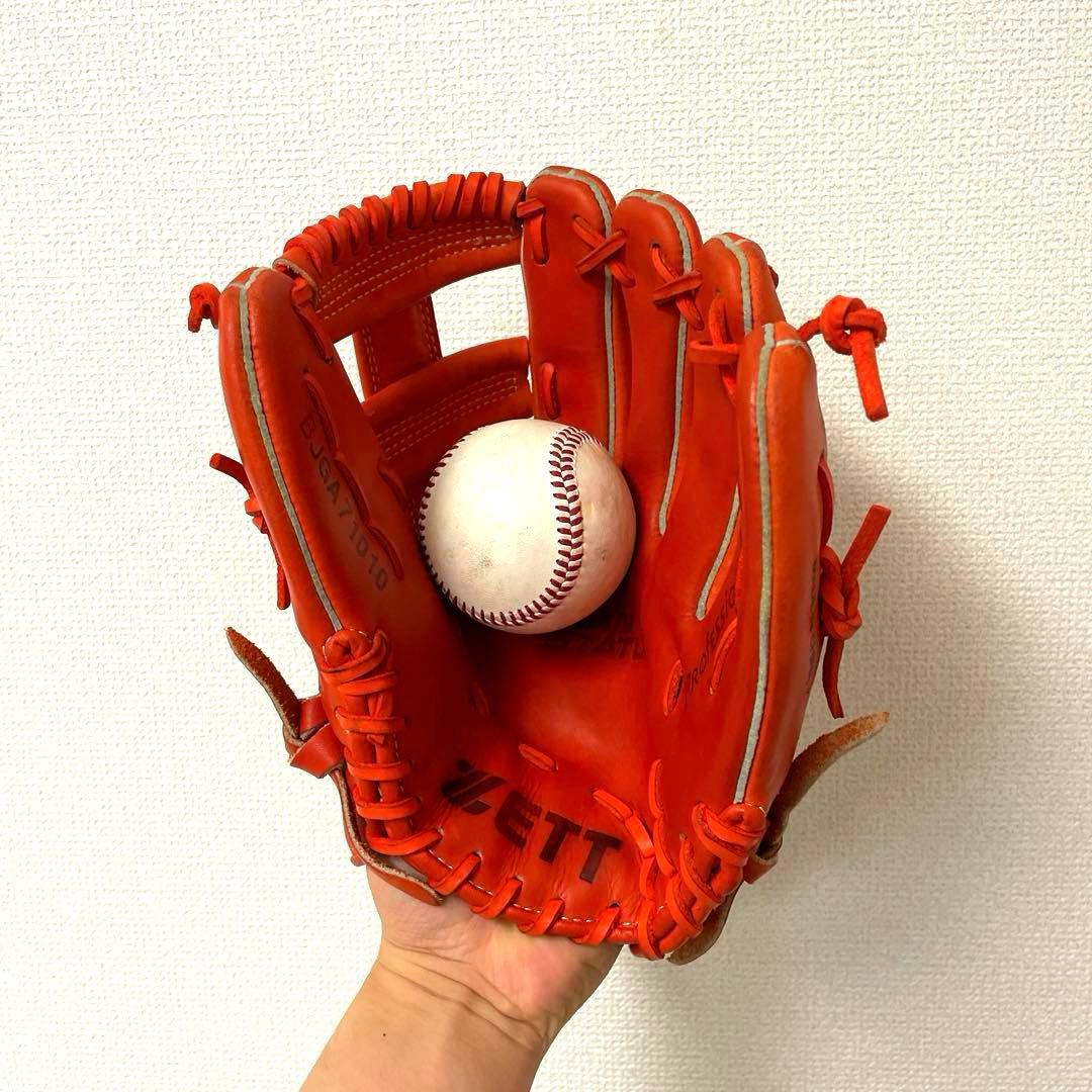 140 ZETT グランステイタス 極美品 即戦力 軟式少年 内野手用グローブ