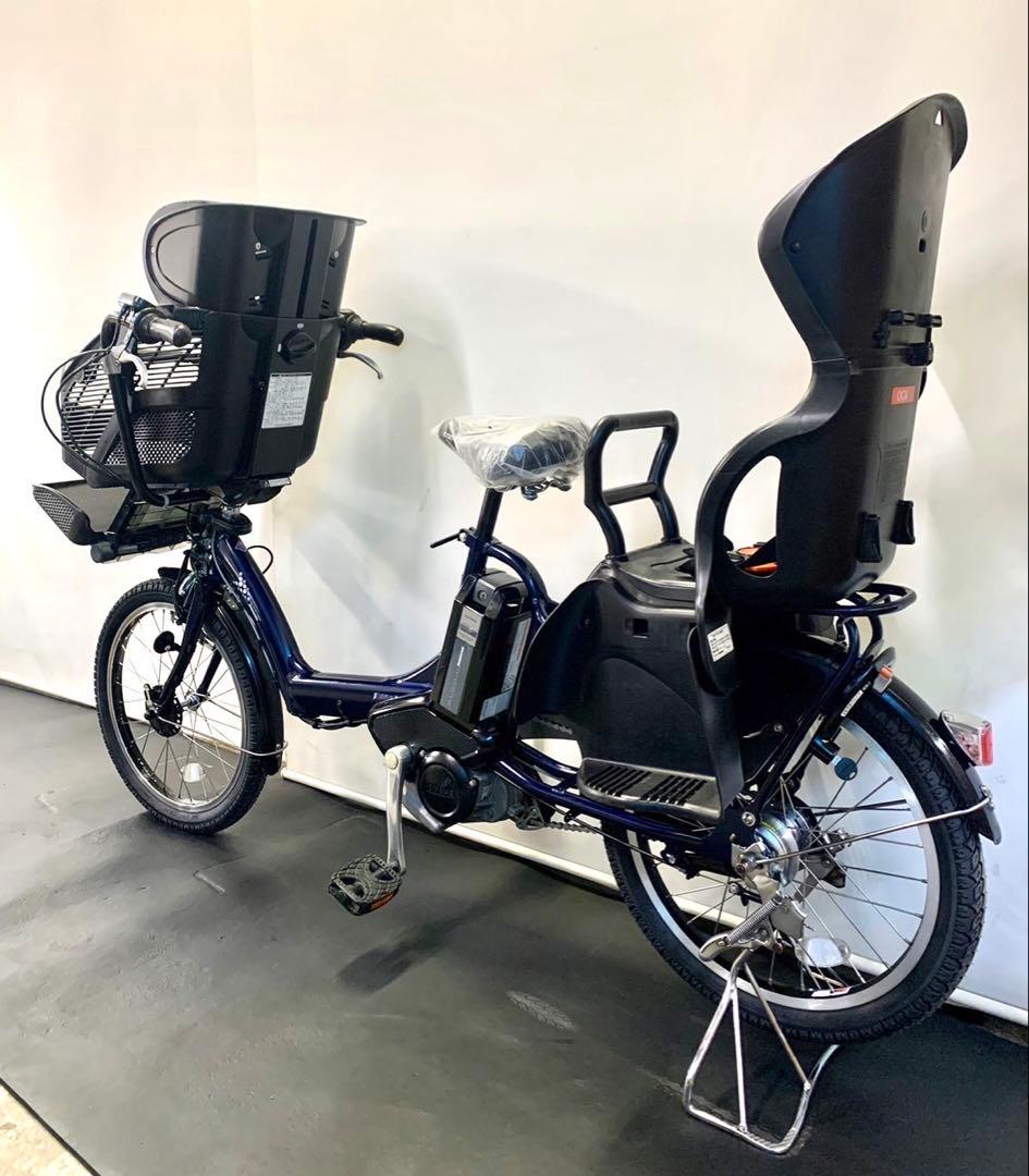 1年保証 送料無料　ブリヂストン　20インチ 紺色　子供乗せ　電動アシスト自転車