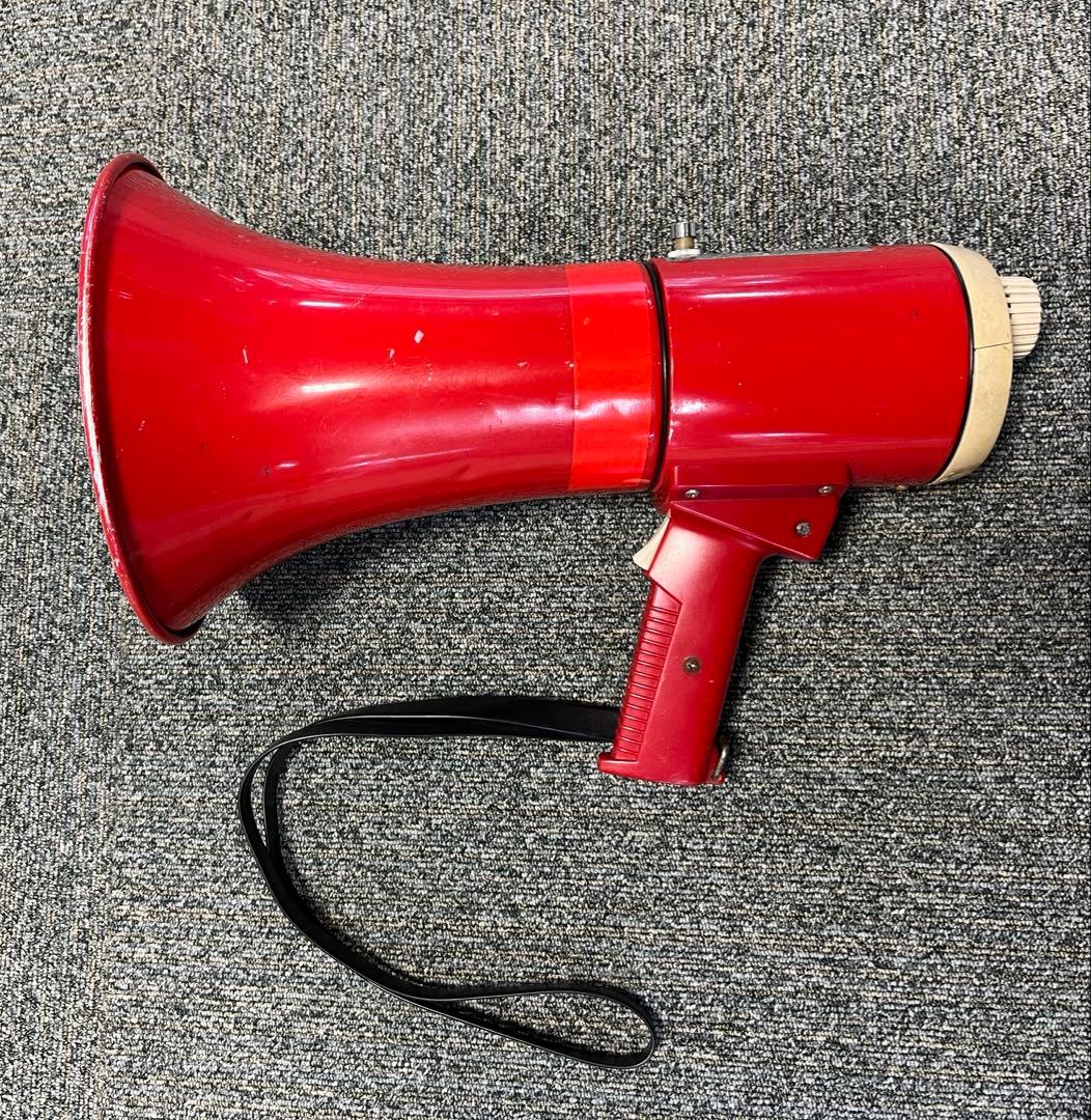 TOA 拡声器　トランジスタメガホン 赤　昭和レトロ
