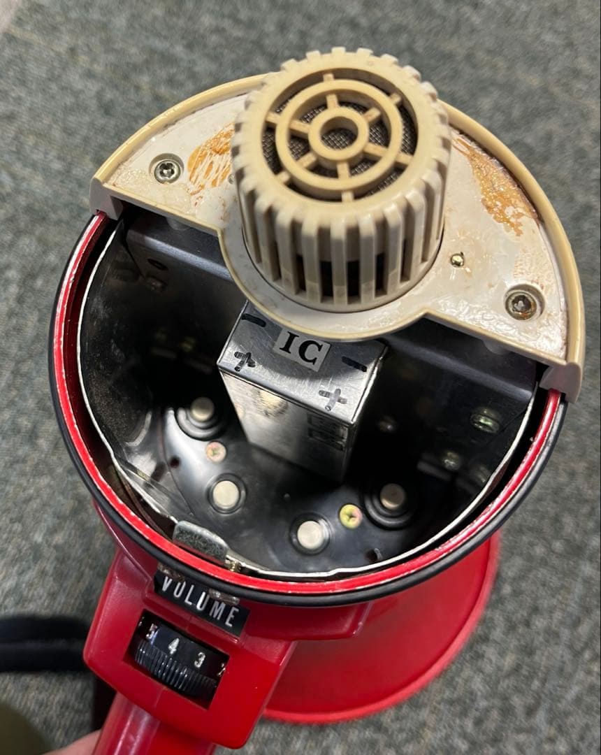 TOA 拡声器　トランジスタメガホン 赤　昭和レトロ