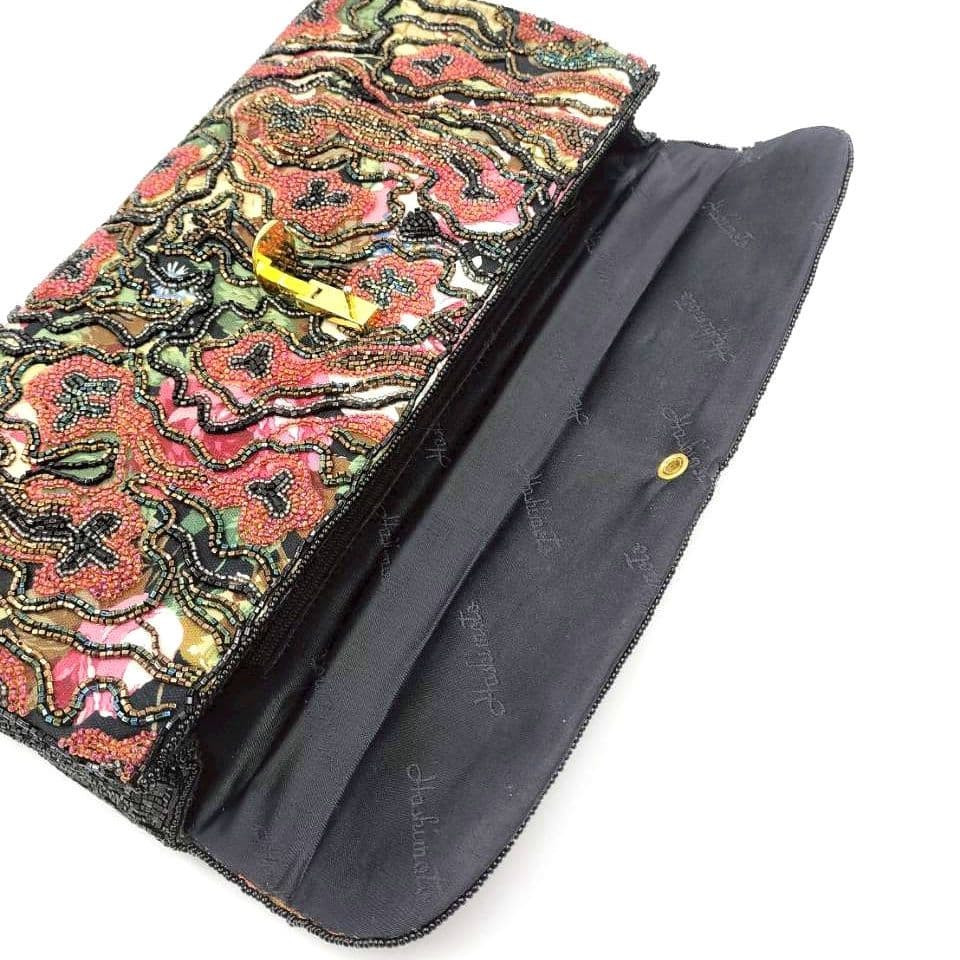 完売モデル Lumy ルミー はしもと ビーズバッグ ハンドバッグ 皇室御用達