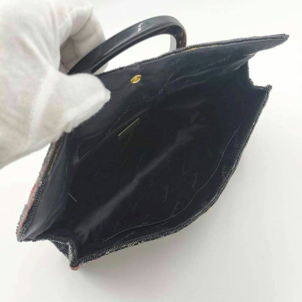 完売モデル Lumy ルミー はしもと ビーズバッグ ハンドバッグ 皇室御用達