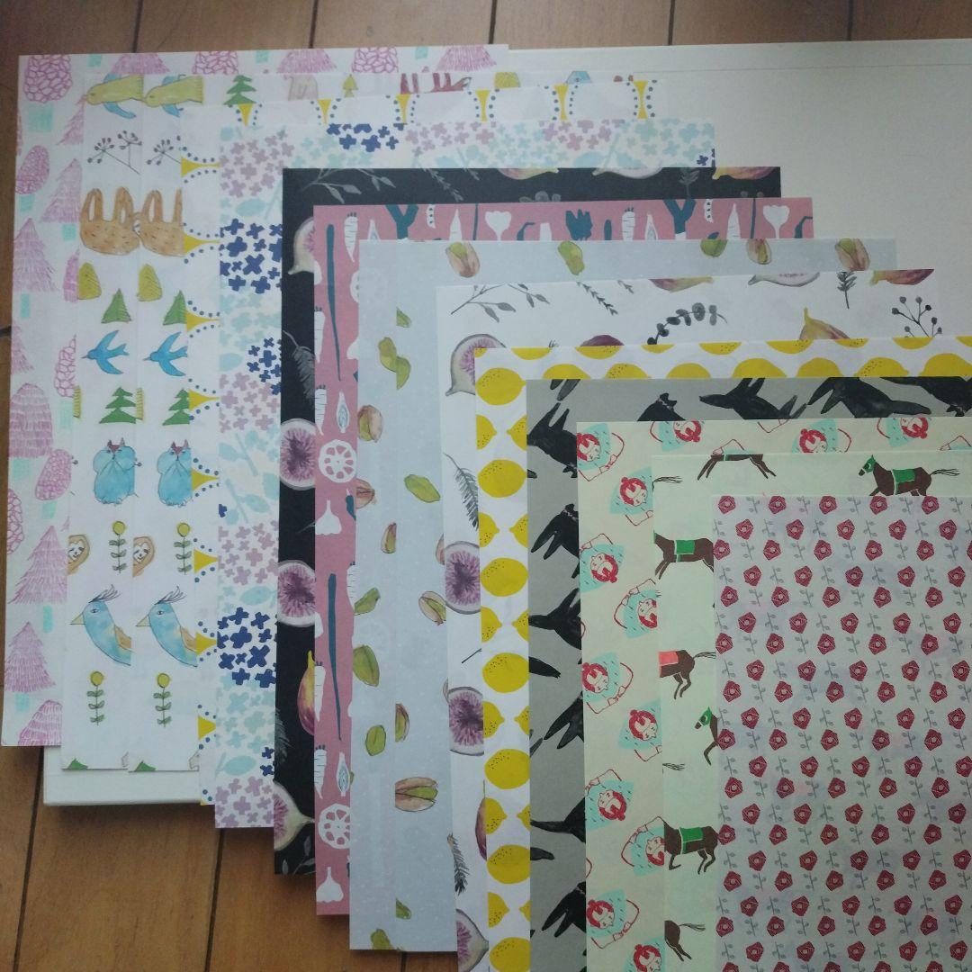 【一部廃盤 クリスマス】レガーロパピーロ 包装紙+見本帖 ハギレ千代紙