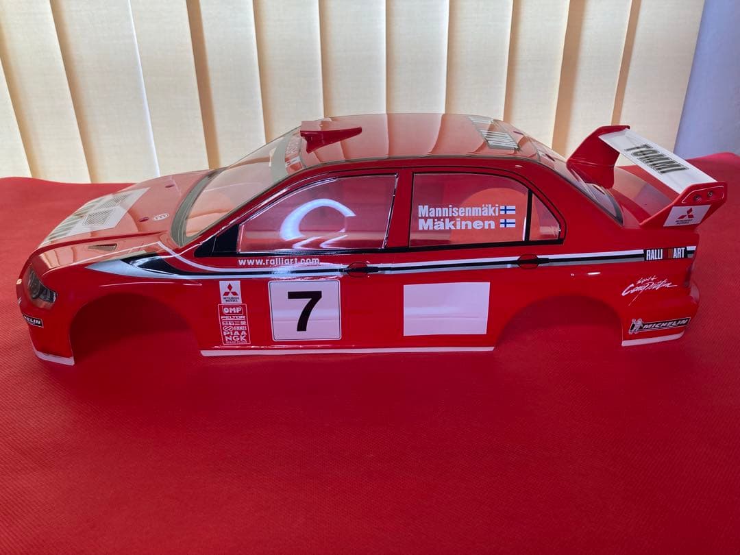 タミヤ　ラジコン　三菱　ランサーエボリューション7 WRC ボディ
