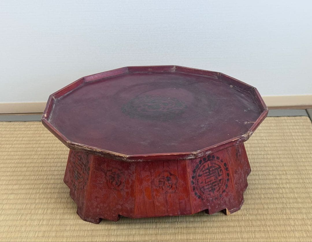 稀少品　朝鮮美術 李朝 煎茶盆 茶壺 李朝膳 中国茶 茶盤　羅州盤 小盤 ソバン