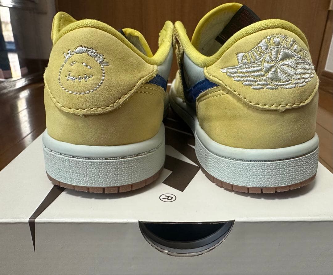 20㌢Travis Scott×Nike PS Jordan 1 Canary