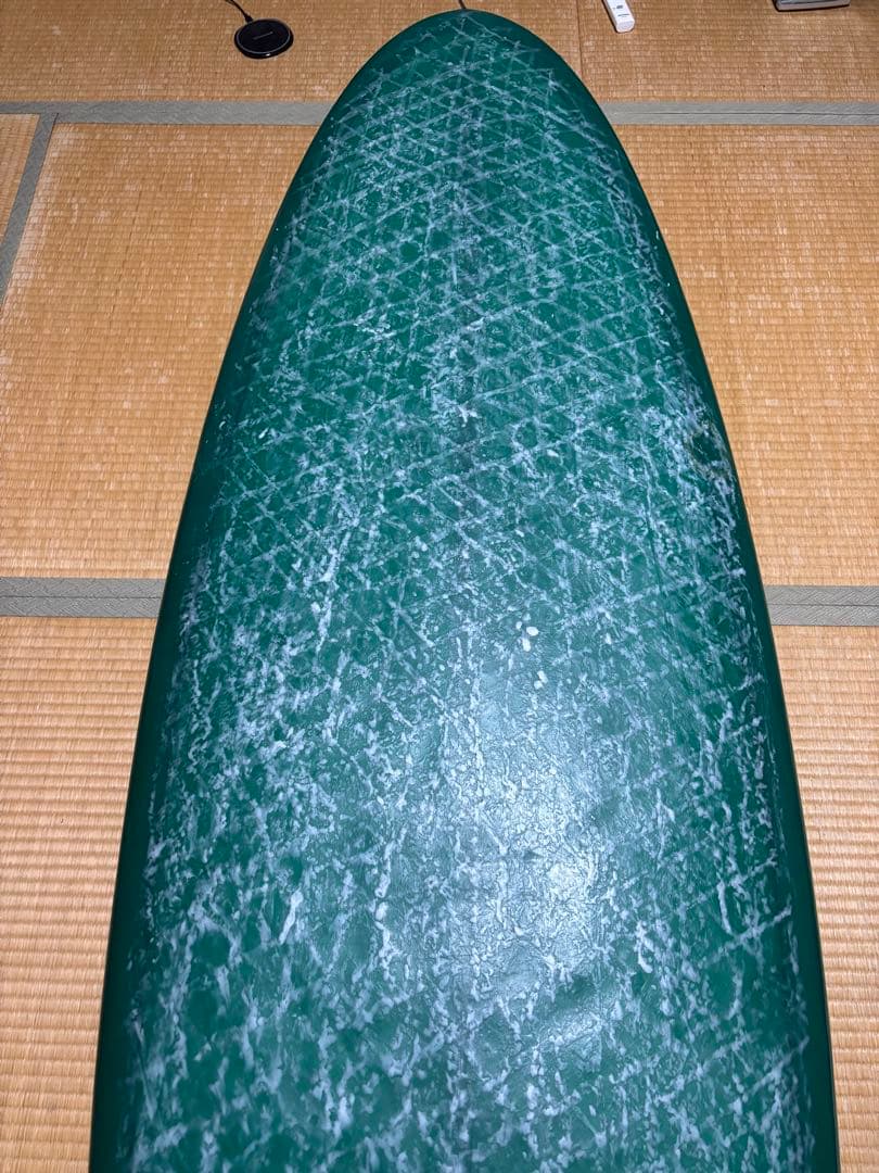 緑色 ファンボード シングルフィン付き