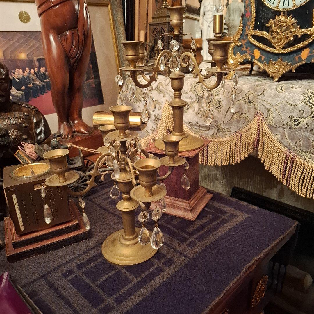 No.仏蘭西館 西洋アンティーク　燭台　シャンデリア　骨董品