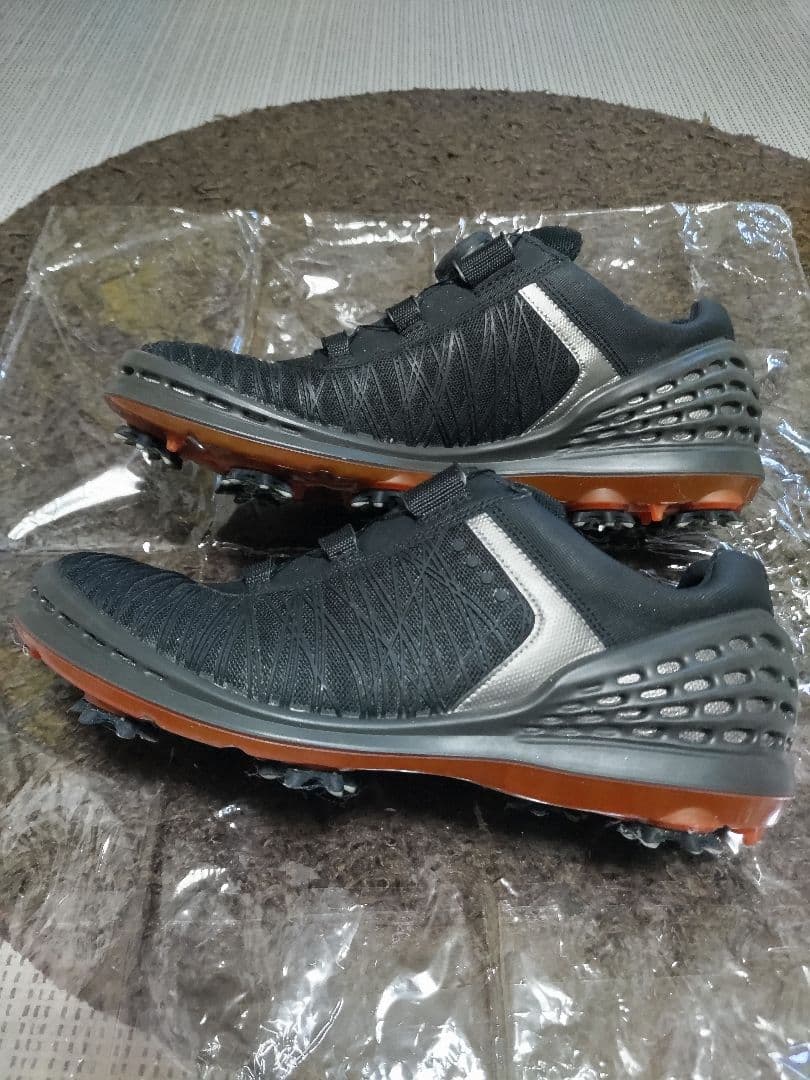 【美品】Ecco ゴルフシューズ BOAシステム ブラック