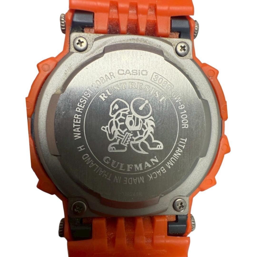 【美品】G-SHOCK GW-9100R 電波ソーラー レスキューオレンジ