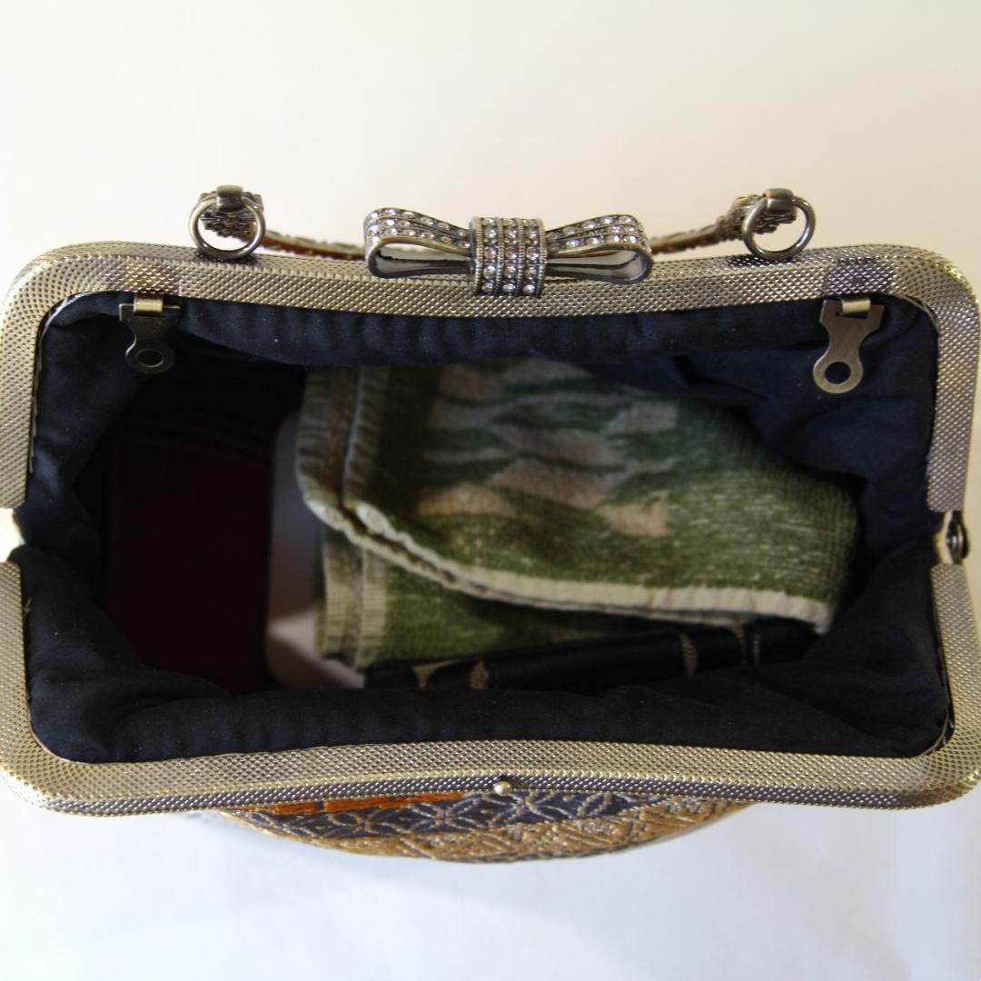 アンティーク婚礼丸帯リメイク礼装バック/和装バッグ/パーティー/着物リメイク