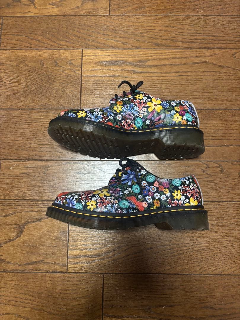 【美品】Dr. Martens 1461 花柄レザー 3ホールシューズ UK4