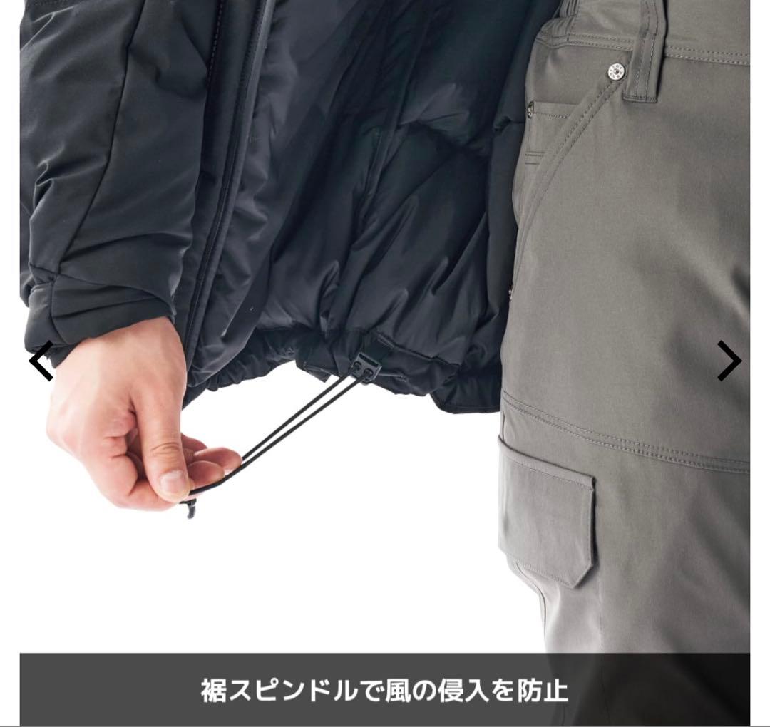 ワークマン エックスシェルター プレミアム ギガパフダウンコート 3L グリーン