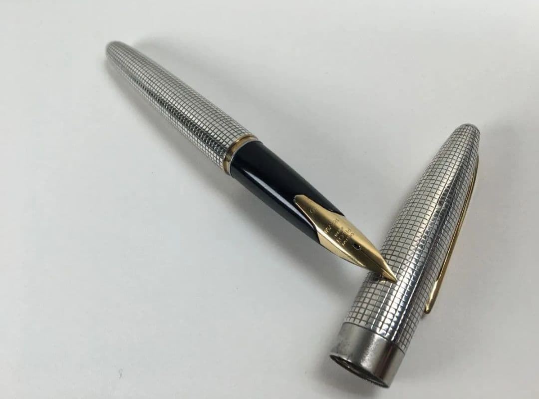 PILOT　Elite　パイロット　エリート　万年筆　純銀　ペン先18K750