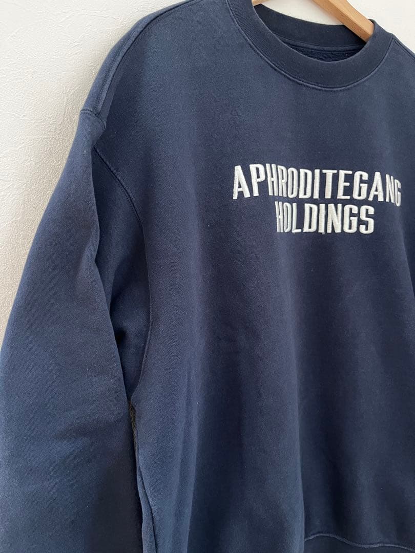 バッズプール アフロディーテギャング 刺繍ロゴ スウェット ネイビー L