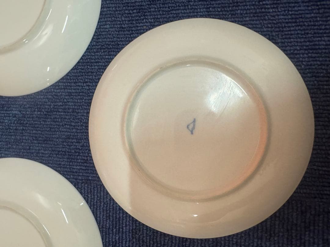 1726 深川製磁　葡萄瑠璃　皿　3客　金彩