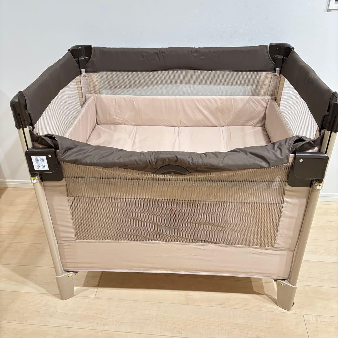 【良品】Aprica アップリカ　ココネル 66041 ベビーベッド 折りたたみ