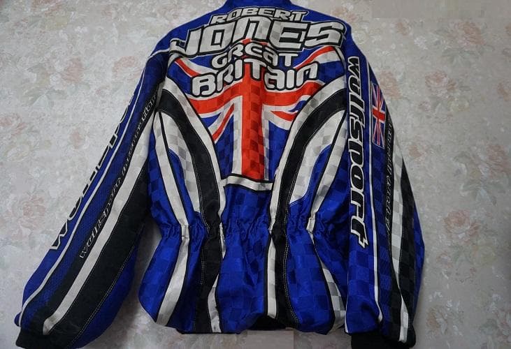 WULF SPORT レーシング裏地メッシュレッドジャケット★M