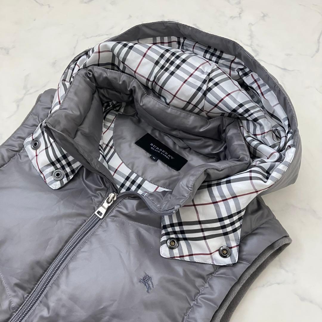 BURBERRY BLACK LABEL✨ダウンベスト　グレー　M