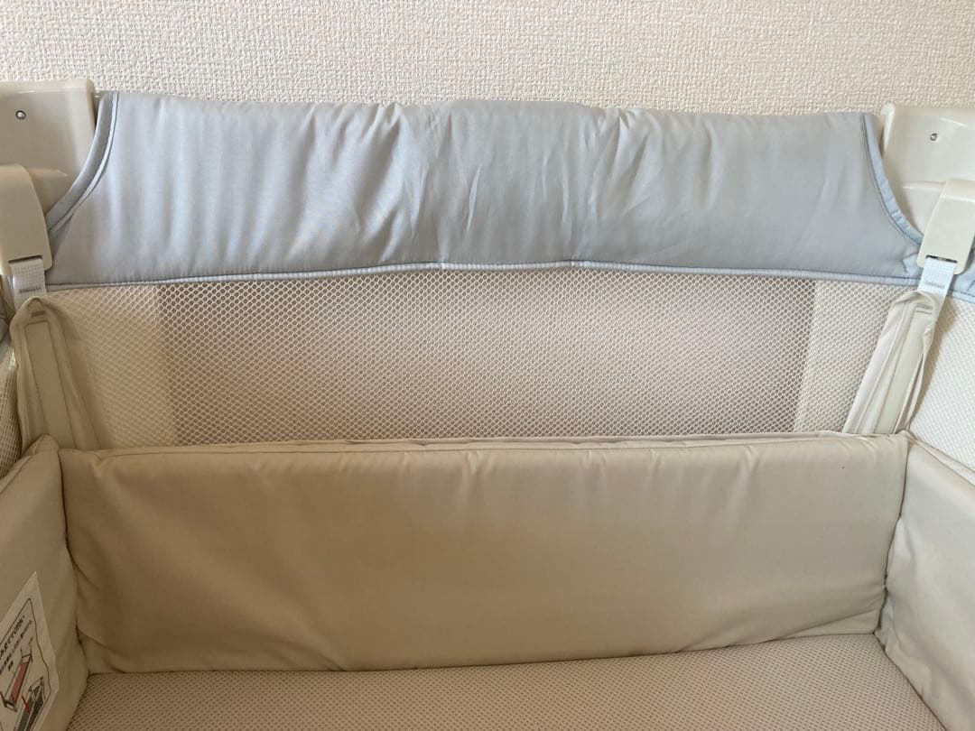 【あり⭐︎さん専用】アップリカ ココネルエアー　ホワイトグレー　ベビーベッド