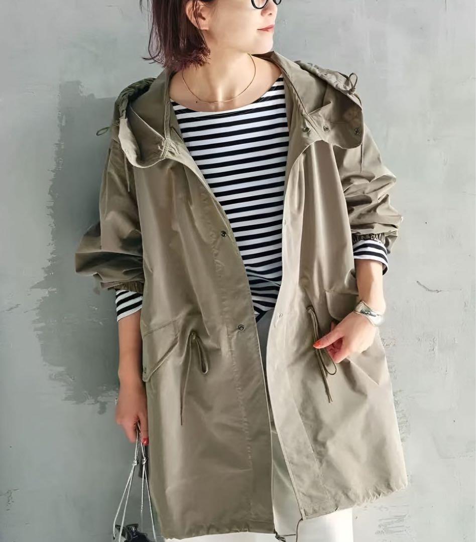 Spick & Span 撥水カモスノーパーカーコート