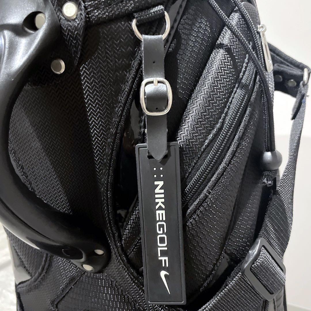 未使用級 ナイキ ゴルフ キャディバッグ ブラック ゴルフバッグ ロゴ