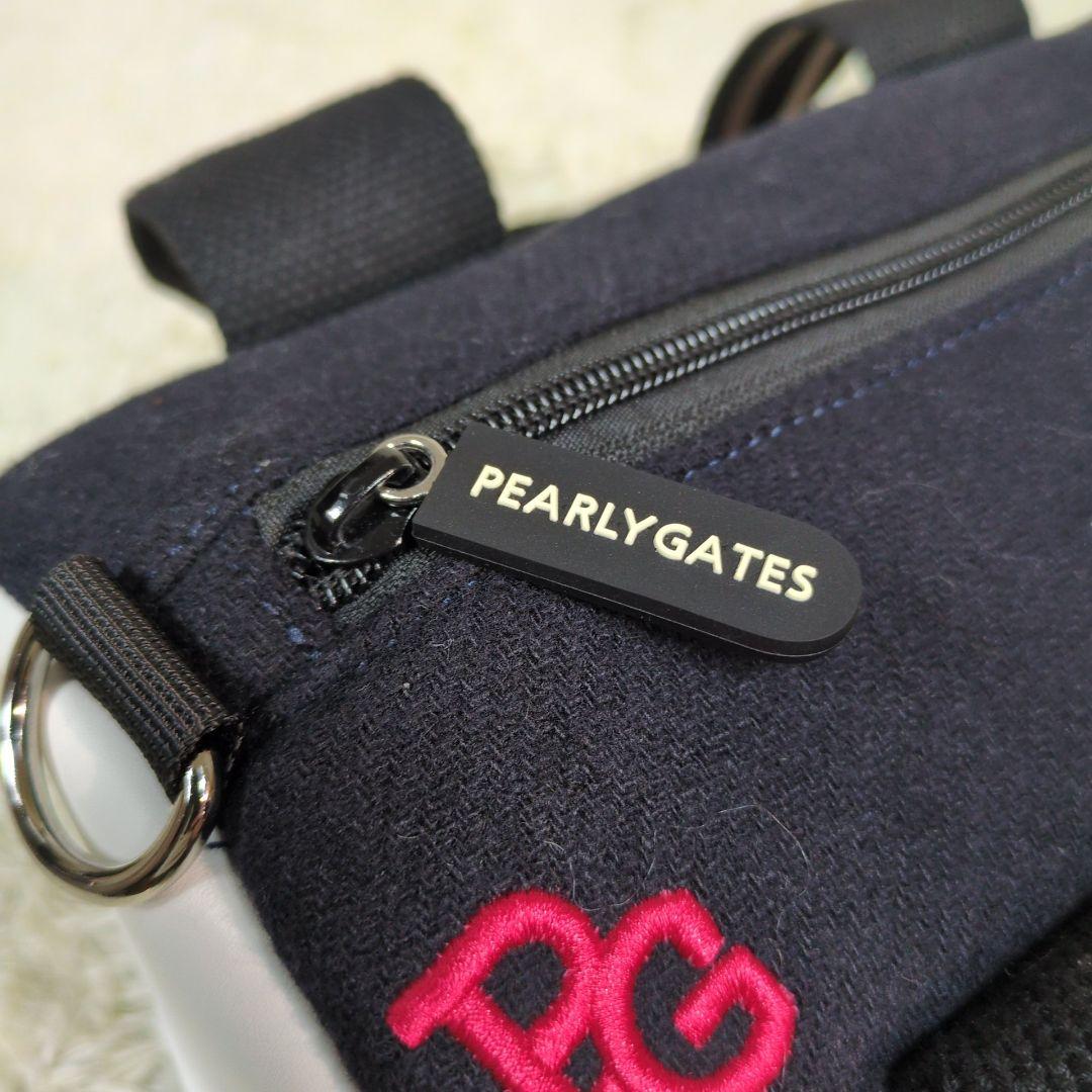 パーリーゲイツ カートバッグ 2way ワッペン キャンバス ブラック