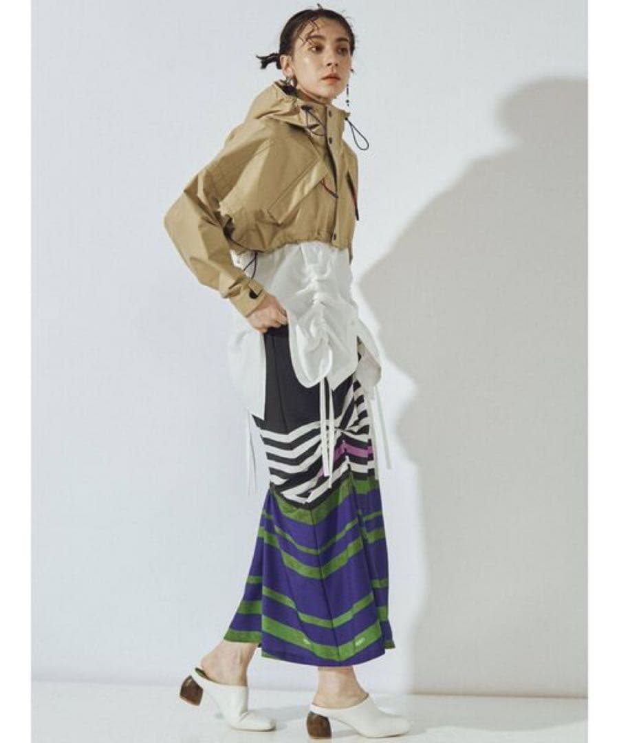 【新品未使用】UN3D. アンスリード ヘムギャザーシャツキャミソール ホワイト